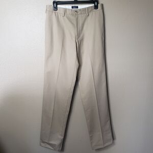 Lands' End Men's Khaki Tailored Fit No Iron Twill Pants-Size 30x32 (NWOT)